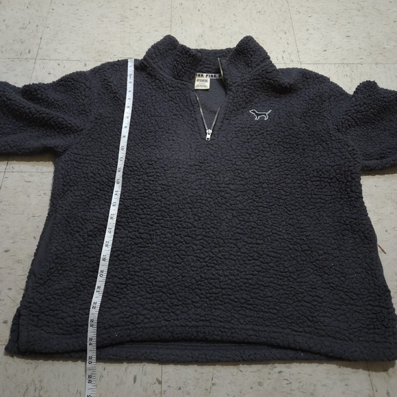 Victoria's Secret |  grey Sherpa turtleneck half zipper Pullover sweater - Picture 9 of 10